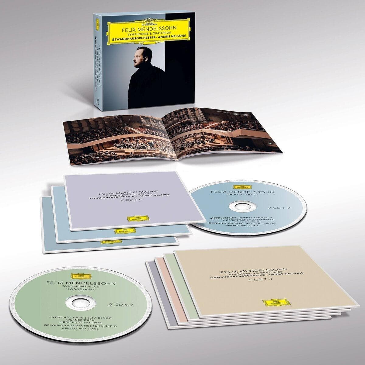 Musik-CD Mendelssohn: Symphonies & Oratorios / Nelsons,Andris & Gewandhausorchester, (7 CD Album)