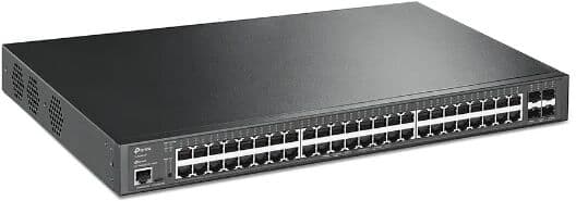 Switch Managed 48 Portas PoE+ JetStream Gigabit + 4 Portas 10GE SFP+ L2+ - TP-LINK