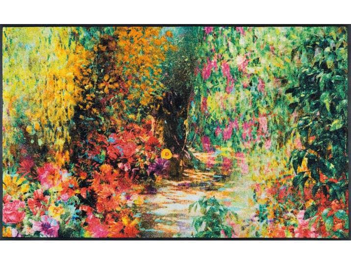 Fussmatte Primavera Gr. 15, bunt, B:50cm H:7mm L:75cm, Kunstfaser, WASH+DRY BY KLEEN-TEX, Teppiche, Fussmatte, Schmutzfangmatte, Motiv Blumen, rutschhemmend, waschbar