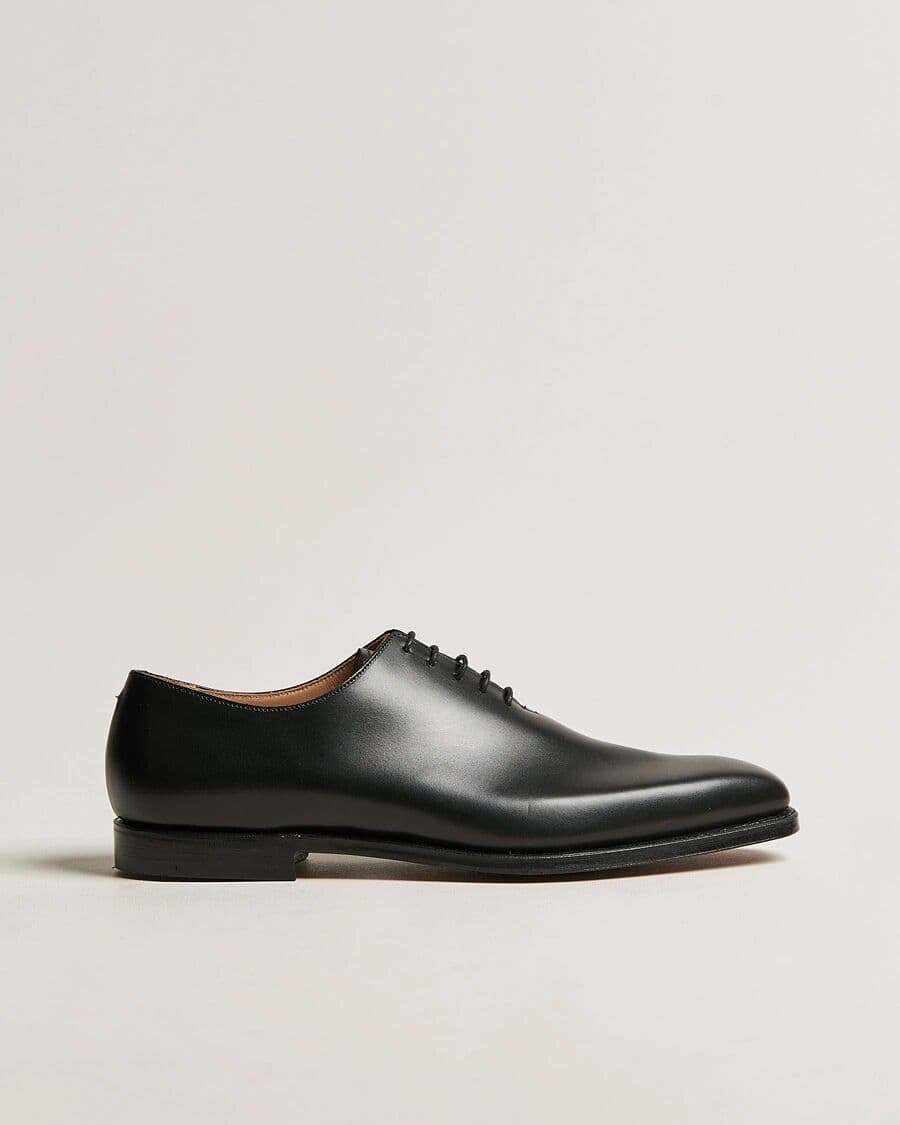Crockett & Jones Alex Wholecut Oxford Black Calf men EU43,5 Sort