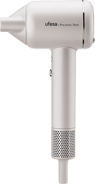 REACONDICIONADO Seminuevo Bueno Secador - Ufesa Pro Inonic Tech, 1600W, 3 Velocidades, Motor digital de alta velocidad, Ultrasilencioso, Blanco