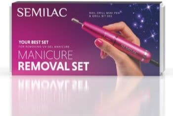 Semilac Set Manicure Removal brocas de unhas com acessórios . Set Manicure Removal
