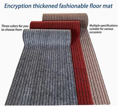 Uplift Picks Waterproof Non Slip Bathroom And Kitchen Floor Mat Absorbent Small Area Rug black Red 50x90 Cm