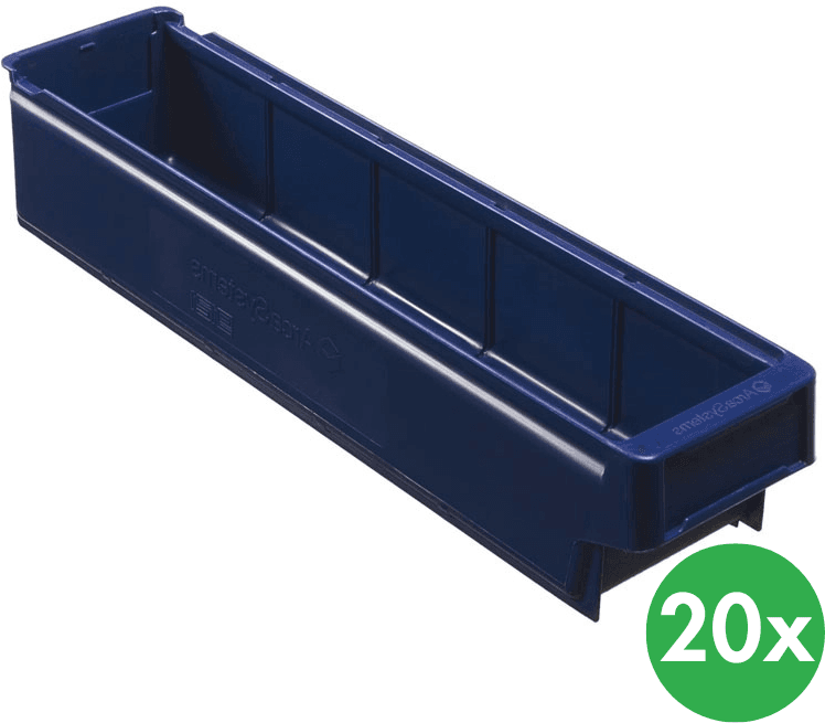 Schoeller Allibert Regałowe pojemniki z tworzywa sztucznego MAX typ C - 115 x 500 x 100 mm, 20 szt.