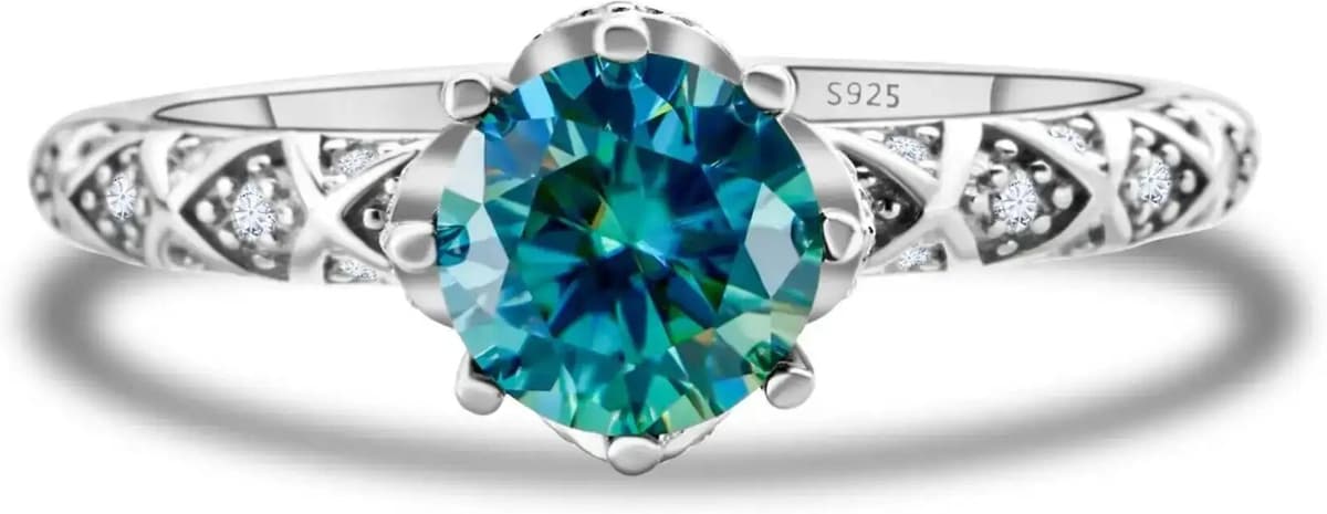 NONE JoiasHome 1 Carat D Color Moissanite Engagement Rings For Women 925 Sterling Silver Luxury Wedding Ring Jewelry Wholesale Gift