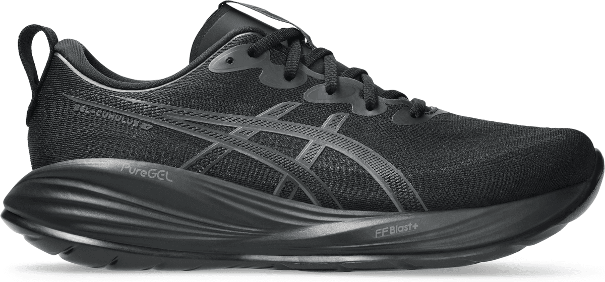 Laufschuh ASICS "GEL-CUMULUS 27", Herren, Gr. 42, schwarz, Textil, Schuhe Laufschuh, PureGEL Technologie sorgt für eine bessere Dämpfung