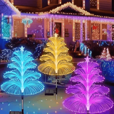 Inspire Curations Solar Jellyfish Garden Lights Multicolor Waterproof LED Lawn Lamps 5 layer 1pcs
