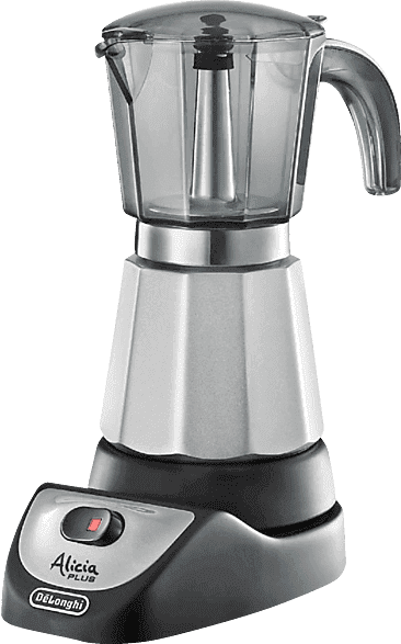 DE LONGHI REACONDICIONADO Seminuevo Muy bueno Cafetera tradicional - De'Longhi MKM 6 ALICIA, Hasta tazas, Tapa transparente, Transparente