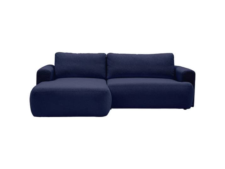 Tom Tailor Ecksofa, Dunkelblau, Kunststoff, 2,5-Sitzer, Füllung: Schaumstoffflocken, Ottomane links, L-Form, 257x170 cm, seitenverkehrt erhältlich, Rücken echt, Wohnzimmer, Sofas & Couches, Wohnlandschaften, Ecksofas