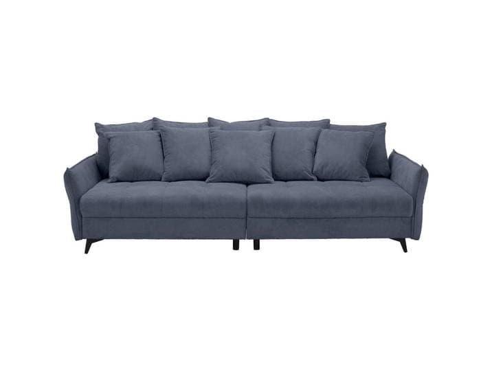 Ambia Home Bigsofa, Blau, Metall, 4-Sitzer, Füllung: Schaumstoff, 282x94x127 cm, Rücken echt, Wohnzimmer, Sofas & Couches, Sofas, Bigsofas