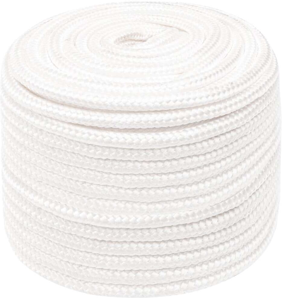 vidaXL Corde de bateau Blanc complet 12 mm 100 m Polypropylène