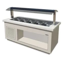 SARO Salatbar Premium Line SB-K230 weiß, für 6x 1/1 GN