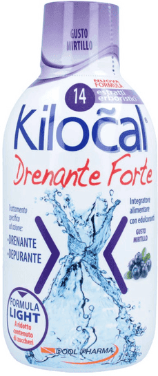 Kilocal Drenante Forte Mirtillo Integratore Depurativo 500 ml