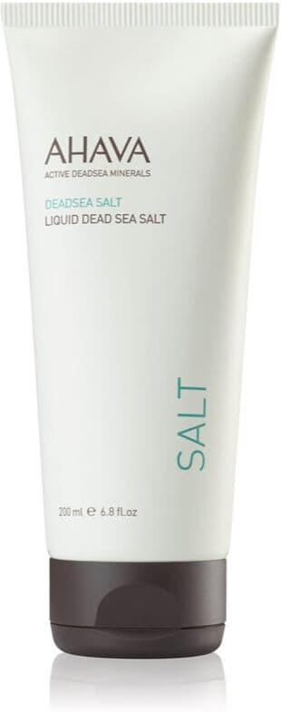 AHAVA Dead Sea Salt υγρό αλάτι από τη Νεκρά Θάλασα με αναγεννητικό αποτέλεσμα 200 ml