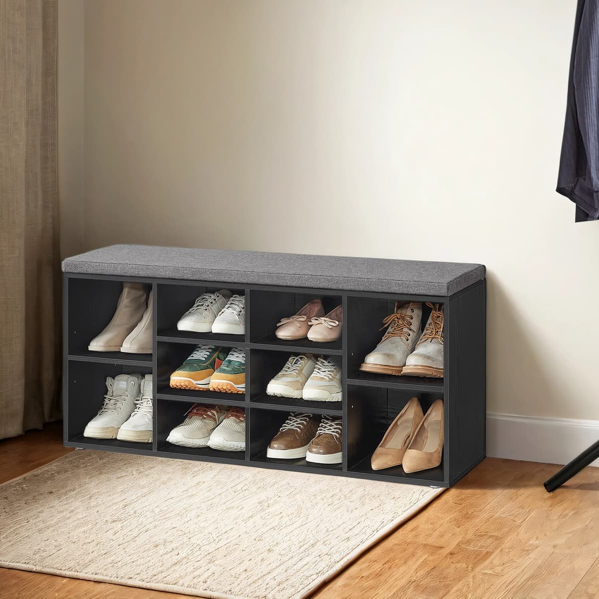 VASAGLE Schuhbank, Schuhregal, Sitzbank LHSB35010B07