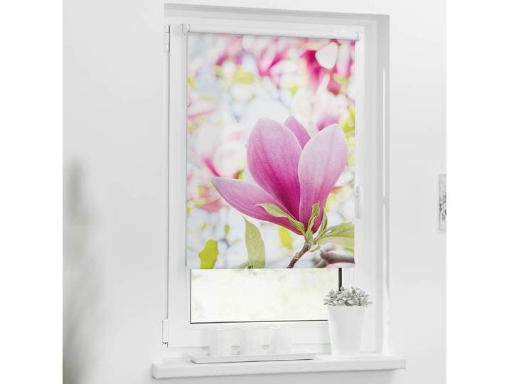 home24 Klemfix-rolgordijn Magnolia 90 x 150cm rood