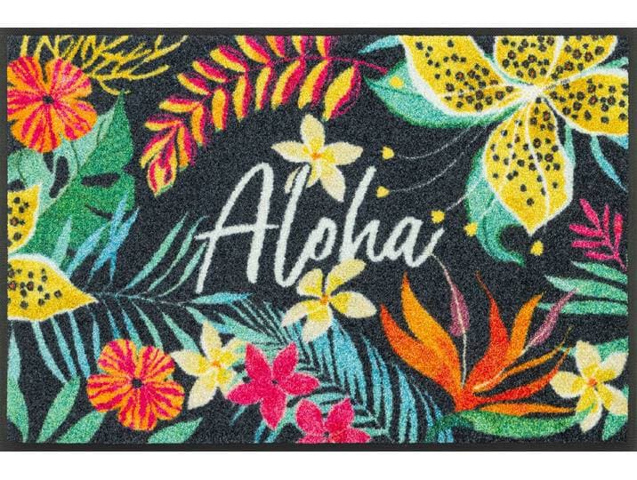 Fussmatte Aloha , bunt, B:50cm L:75cm, Polyamid, WASH+DRY BY KLEEN-TEX, Teppiche, Fussmatte