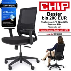 VALKENSTOL M2 - Bürostuhl Ergonomisch Testsieger bis 200 € - Armstütze