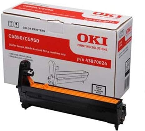 Oki C5850 C5950 ( 43870024) tambor preto