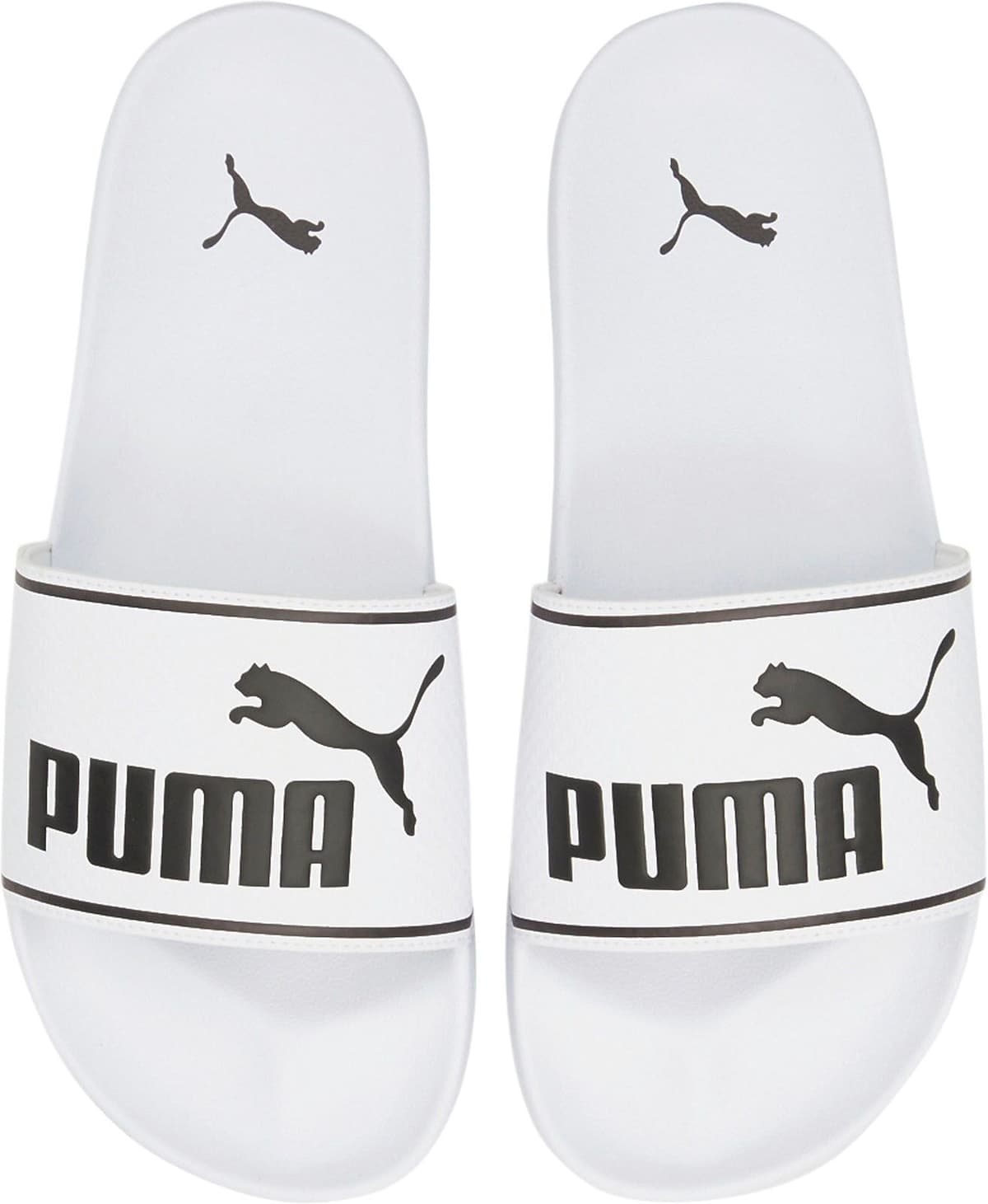 Badesandale PUMA "LEADCAT 20 BX" Gr. 42, weiss (puma weiß, puma schwarz), Schuhe, Damen, 42, Synthetik, unifarben, Badesandale, gepolsterter Lederriemen, geformtes Fussbett puma weiß, puma schwarz 42