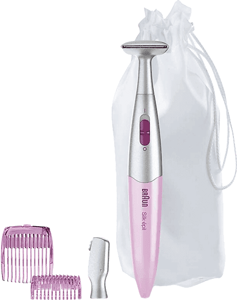 Rasuradora - Braun Silk-épil Bikini Styler-FG1100, 3 En 1: Recortadora Y Perfiladora, 2 Niveles, Rosa