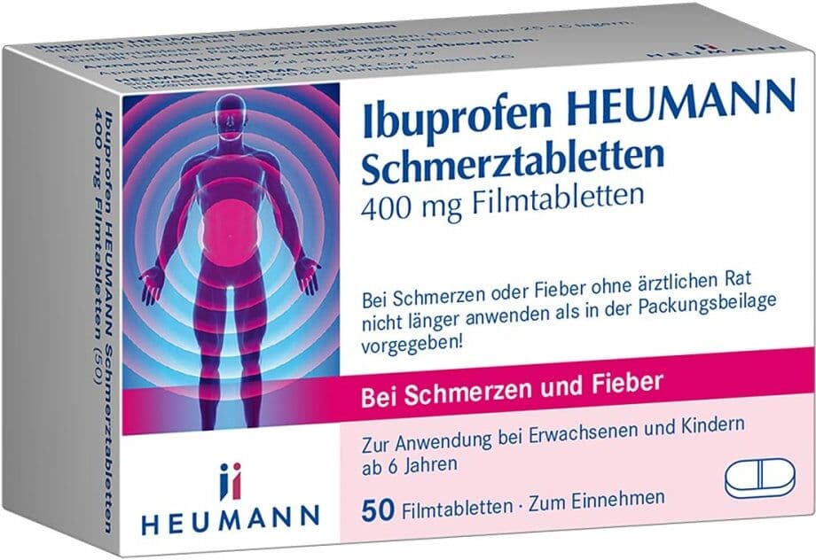 Ibuprofen Heumann Schmerztabletten 400mg 50stk