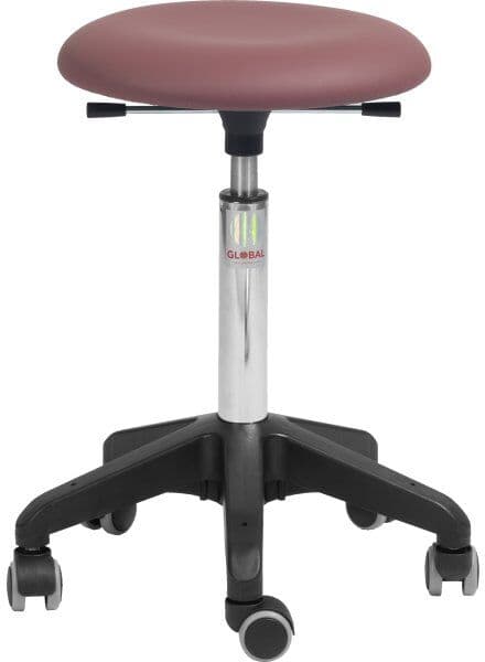 Global Beta Stol, Rosa, Pure Kunstlæder, 57-76 Cm