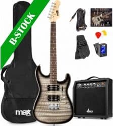 GigKit Electric Guitar Pack Quilted Style Black "B STOCK" TILBUD NU