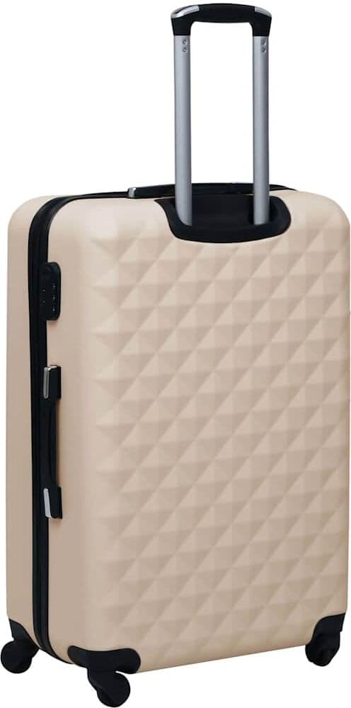 vidaXL Valise rigide Doré ABS
