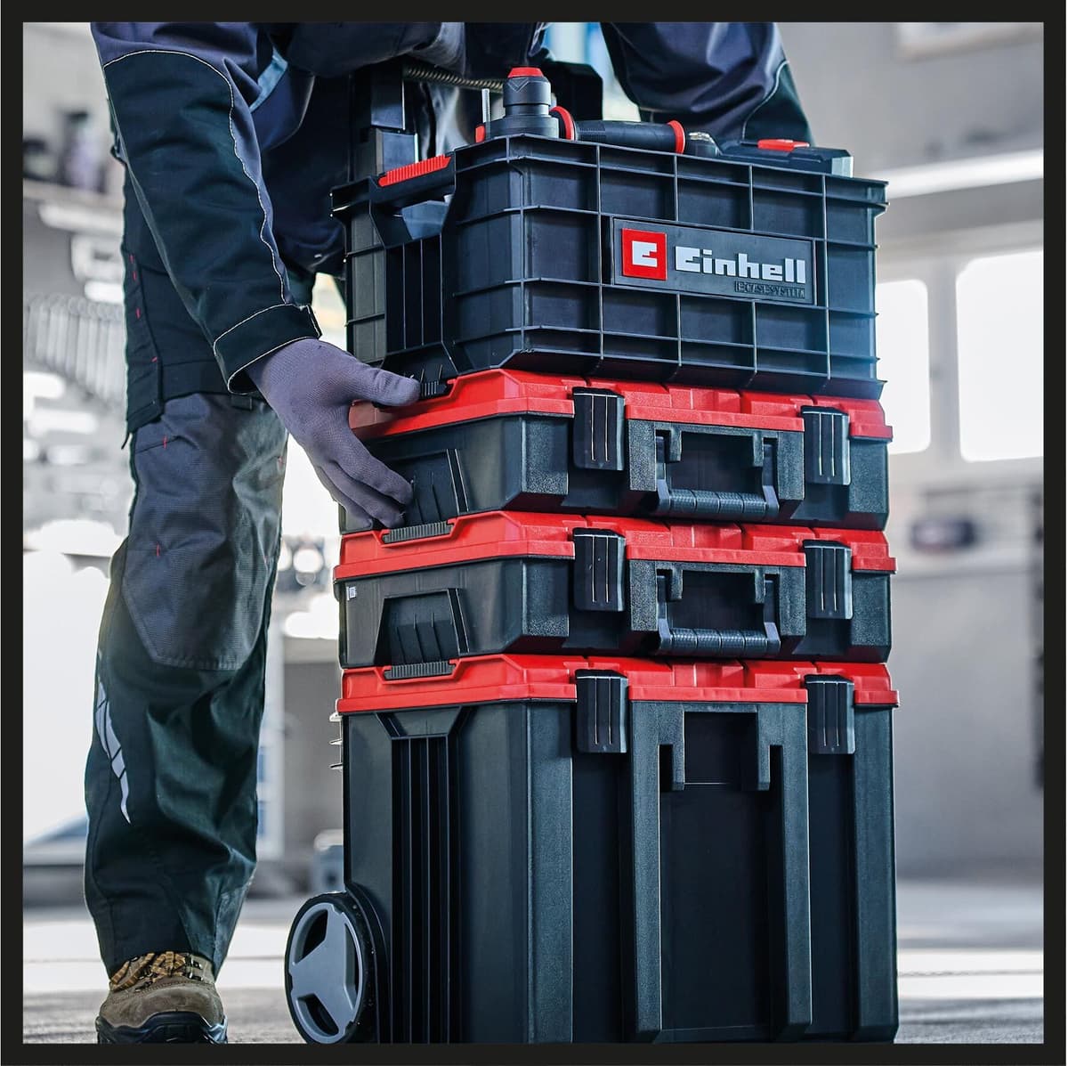 Kiste EINHELL "E-Case", schwarz, Aufbewahrungsboxen, Kiste schwarz Einheitsgröße