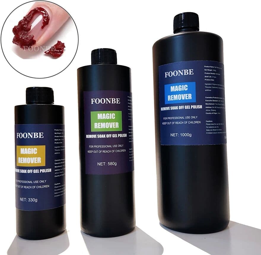 foonbe Magic Remover Nail Gel Polish Burst Remover UV Gel Fast Peel Off Remove Semi Permanent Varnish Polish Cancel Gel High-capacity