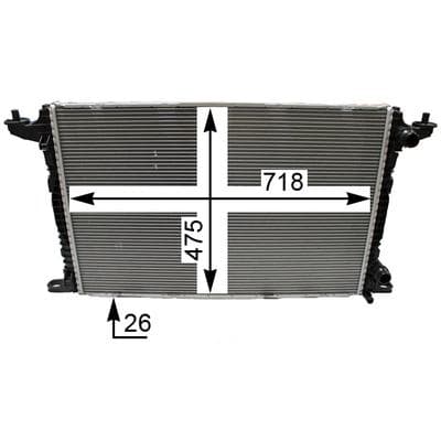 MAHLE Kühler, Motorkühlung BEHR HELLA SERVICE *** PREMIUM LINE cr2179000p für CUPRA Audi (FAW)