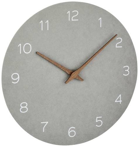 TFA Dostmann 60.3054.10 Quarz Wanduhr 297 mm x 45 mm Grau