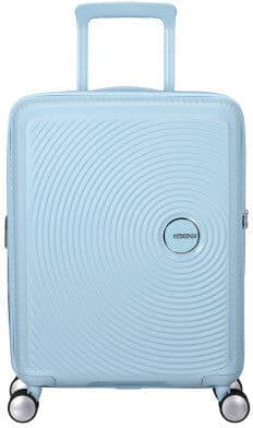American Tourister Soundbox Pastels 55cm 4-Wheel Expandable Cabin Case - Pastel Blue
