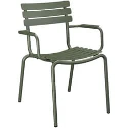 ALUA Outdoor Stuhl mit Armlehne Olivgrün