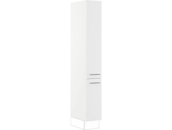 Seitenschrank IMPULS KÜCHEN Valencia & Tirana , Breite/Höhe: 30/205,1 cm , weiß, B:30cm H:205,1cm T:57,6cm, Dekorfolie, Holzwerkstoff, Schränke, Seitenschrank, vormontiert, mit Drehtüren, mit verstellbaren Fachböden