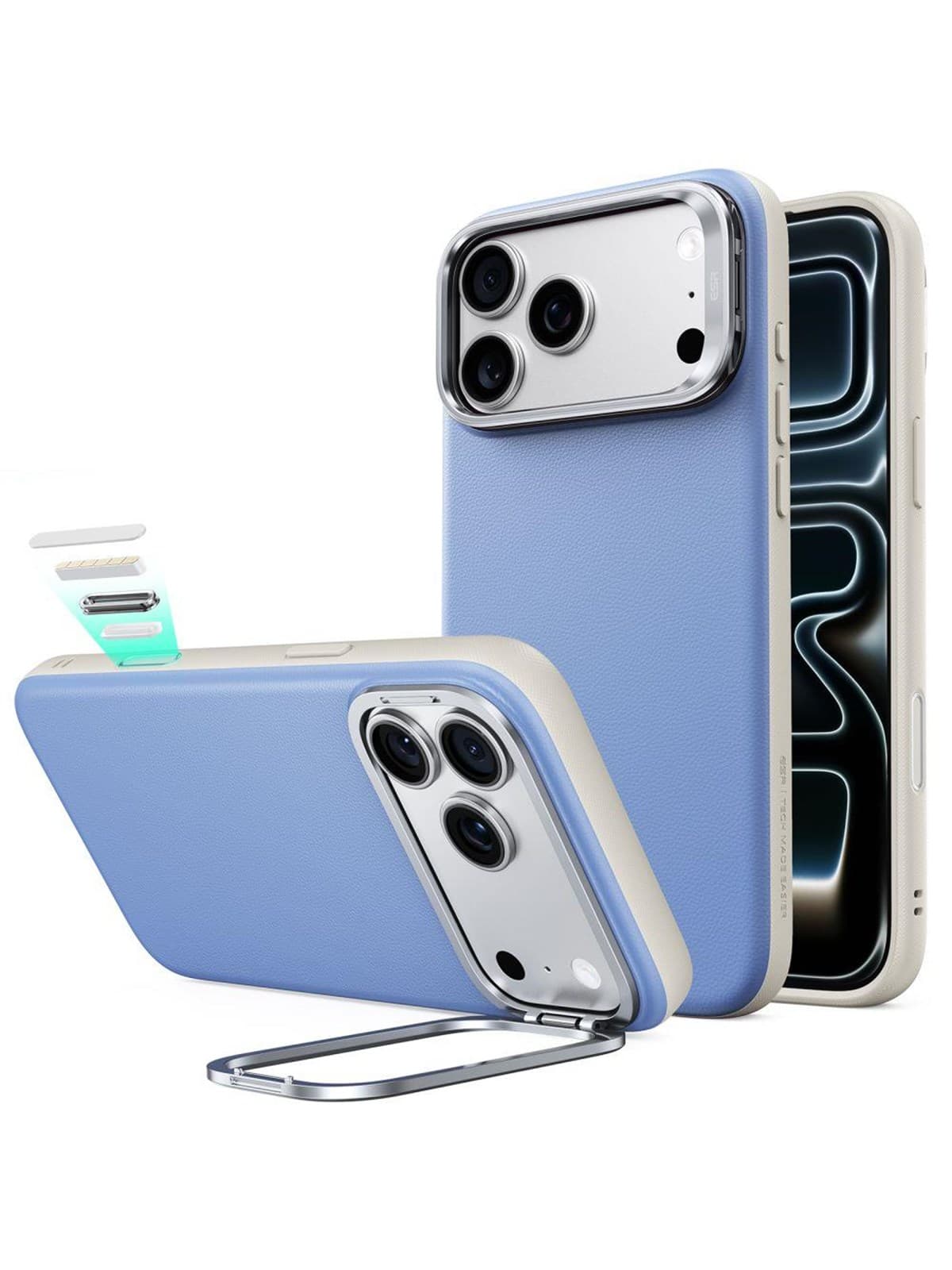 ESR Atelier Kickstand MagSafe Case for iPhone 18 Pro Max / 17 Pro Max - Light Blue
