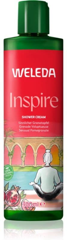 Weleda Inspire αναγεννητική κρέμα ντους Pomegranate, Orange and Vanilla 400 ml
