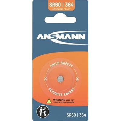 Ansmann Knopfzelle 364 1.55V 1 St. 9 mAh Silberoxid Silberoxid Knopfzelle SR60 / SR621 / 364