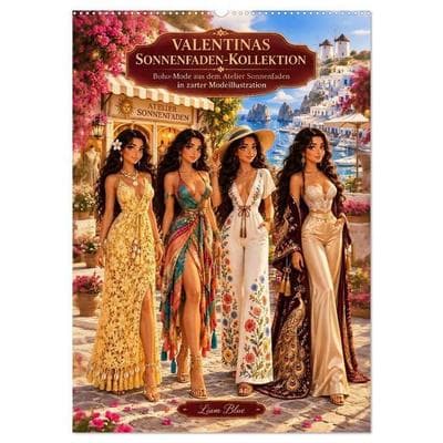Valentinas Sonnenfaden-Kollektion (Wandkalender 2027 DIN A2 hoch), CALVENDO Monatskalender