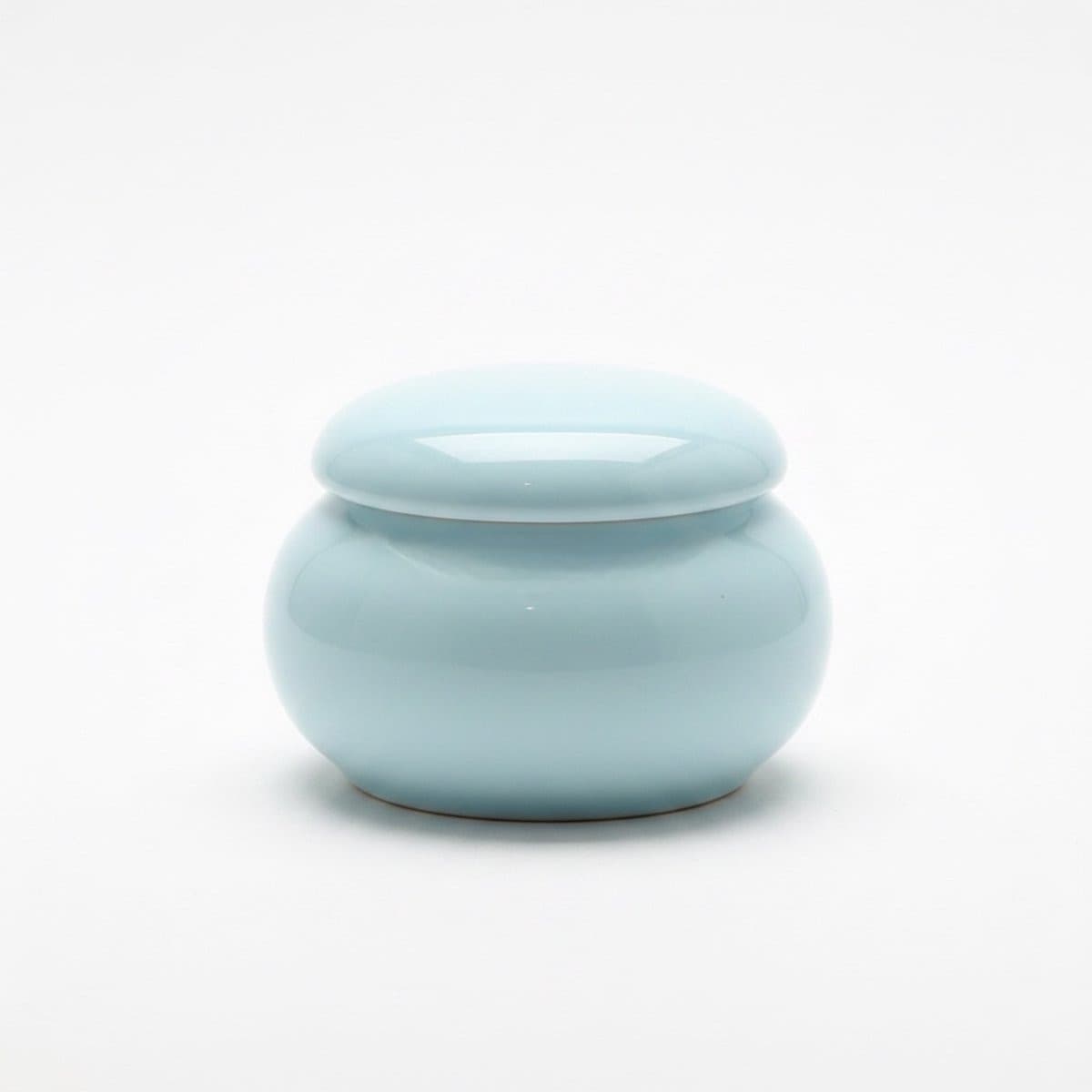 Artic Tavira Mini Urn Blauw - Handgemaakte Zandsteen Urne voor Menselijk As of Huisdieren - 120 ml