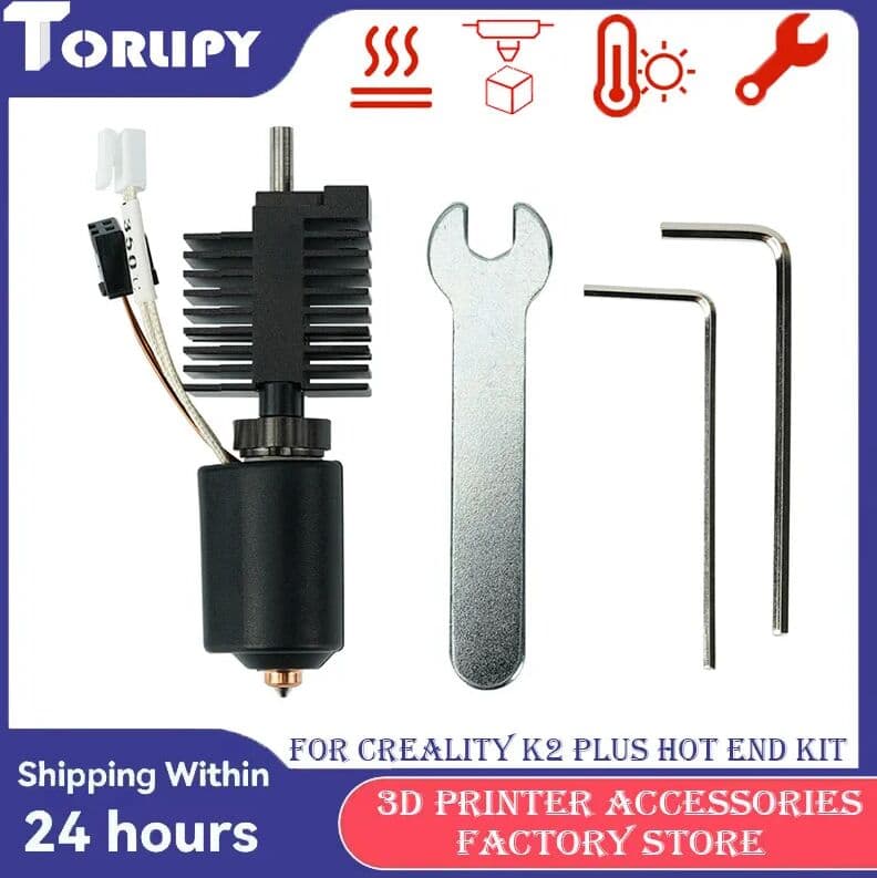 Torlipy Creality K2 Plus Combo Hotend Ceramic Heating Block Kit Quick-swap Nozzle Kit All-metal for Creality K2 Plus For 3D PrinterParts