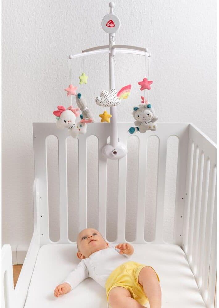 Mobile FEHN "Aiko & Yuki Einhorn", Baby, bunt (gelb, pink, rosa, weiß), Mobilés Mobile gelb, pink, rosa, weiß Einheitsgröße