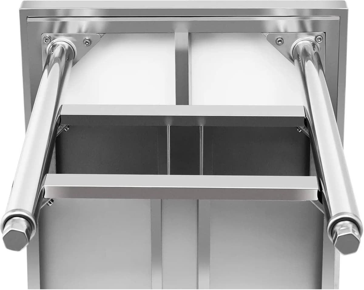 Royal Catering Pracovný stôl z ušľachtilej ocele - 120 x 60 cm - 500 kg - 3 úrovne 10011655