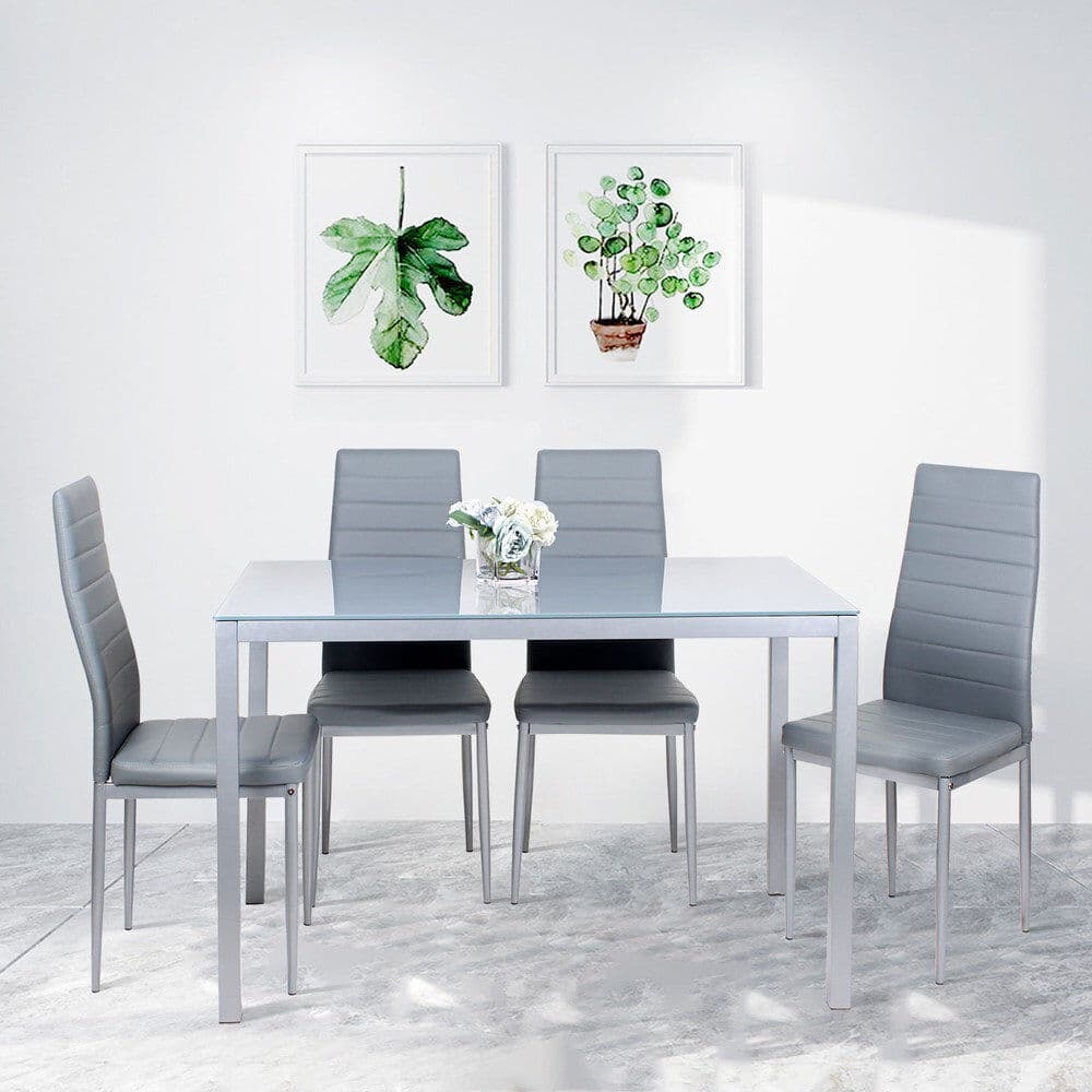 Metro Rakestraw 4 - Person Dining Set Grey/Grey 4