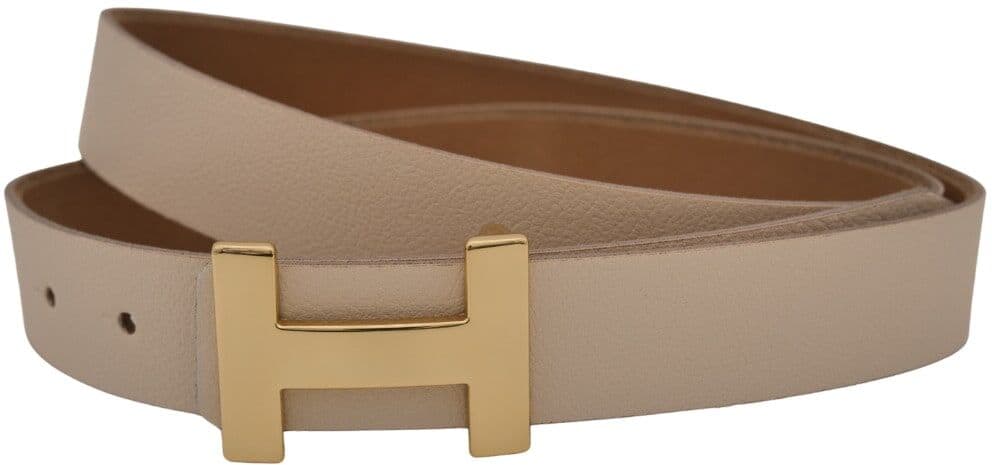 Ledergürtel ANNAMATONI "AnnaMatoni Ledergürtel Goldi Ledergürtel Goldi", Damen, Gr. TW75 - 90cm Gesamtlänge, beige (creme 105), 100% Leder, Gürtel Ledergürtel