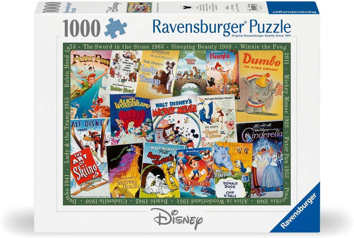 Ravensburger - Puzzle - Disney Vintage Movie Post.1000p (12000689)