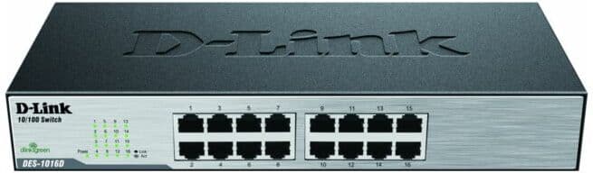 DLink 16 ports Switch 10/100 Mbit, NWay DES-1016D/E ; d_link (DES-1016D/E)