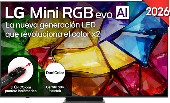 TV RGB Mini LED 75" - LG 75MRGB87B6B, UHD 4K, Procesador Inteligente α8 AI Processor 4K Gen3, Smart TV, DVB-T2 (H.265), Negro