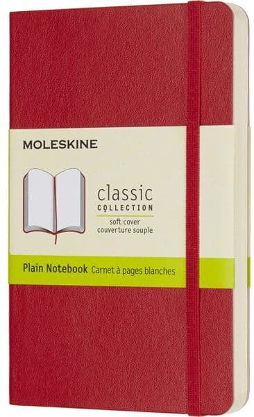 Moleskine Clas. S Notesbog   Pkt.   Blan.   Rød